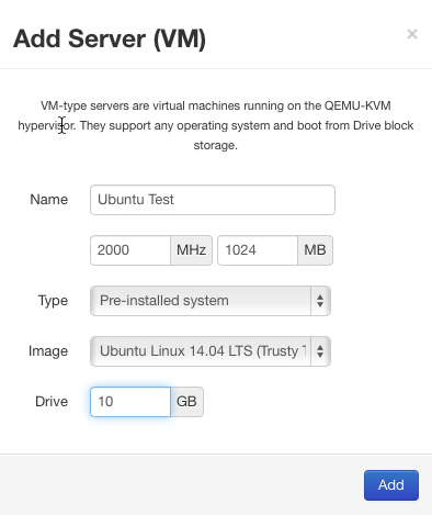 Add Server Ubuntu 14.04